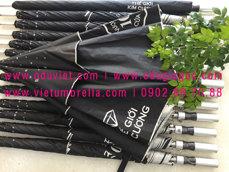 xưởng sản xuất ô dù cầm tay in logo quảng cáo